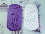 World's best dad can cookie cutter, fondant embosser, 3D Printed