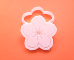 Flower cookie cutter and debosser - cherry blossom, fondant stamp, 3D Printed