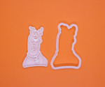 Scooby Doo cookie cutter and embosser, fondant stamp, 3D Printed