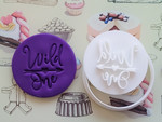 Wild One cookie cutter, Style 4, embosser, fondant stamp, 3D Printed