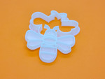 Bee cookie cutter and embosser, type2, fondant stamp, 3D Printed