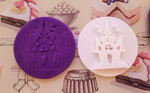 Halloween haunted house, cookie cutter and embosser, 3D Printed