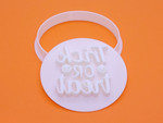 Halloween Trick Or Treat cookie cutter and embosser, 3D Printed