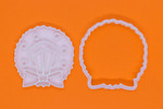 Wreath Christmas cookie cutter and embosser