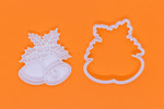 Mistletoe Bells Christmas cookie cutter and embosser