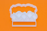 Happy Birthday Balloons name plaque cookie cutter and embosser