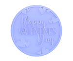 Happy Valentine's Day version 2 cookie cutter, cookie stamp