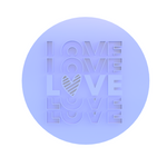 Love echoes Valentine's Day version cookie cutter, cookie stamp