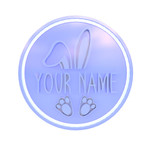 Happy Easter Bunny personalised cookie cutter and embosser v2, cookie stamp,