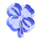 4 leaf clover cookie cutter and embosser, cookie stamp