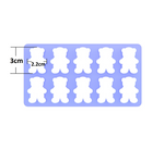 small teddy cutter, 10 multi miniature teddies cookie cutters