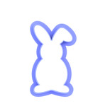 Easter bunny cookie cutter set, bunny outline set, bunny cookie cutter