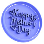 Happy Mother's Day cookie cutter and embosser version 4