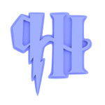 HP Harry Potter logo cookie cutter and embosser