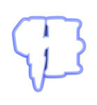 HP Harry Potter logo cookie cutter and embosser