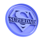 Superdad, Super dad Father's day cookie cutter and fondant embosser