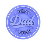 Best Dad Ever v2 Father's day cookie cutter and fondant embosser