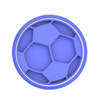 Soccer Ball cookie cutter and fondant embosser