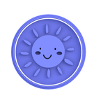 Sun with a face cookie cutter, cookie stamp
