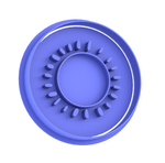 Sun with rays cookie cutter, cookie stamp