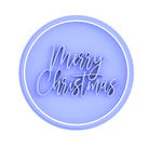 Merry Christmas - style 5 cookie cutter and embosser