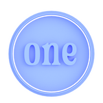 One, Birthday embossing cookie cutter