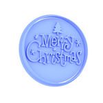 Merry Christmas - style 6 cookie cutter and embosser