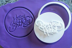 Happy Birthday - style 1 cutter and embosser