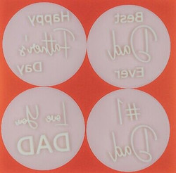 Father's Day cookie cutter set of 4