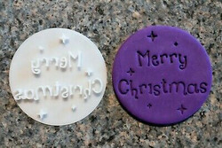 Merry Christmas - style 1 cutter and embosser