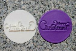 Merry Christmas - style 3 cutter and embosser