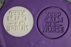 Keep calm I'm a nurse cutter and embosser