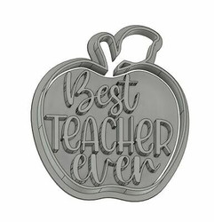 Best teacher ever apple cutter and embosser