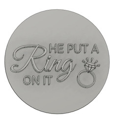 He put a ring on it, cutter and embosser, 3D Printed
