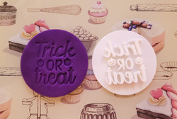 Halloween Trick Or Treat cookie cutter and embosser, 3D Printed