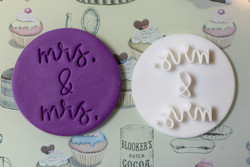 mrs. and mrs cookie cutter and embosser type 1