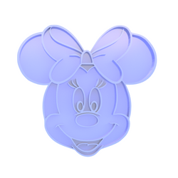 Minnie Mouse cookie cutter and embosser, stamp