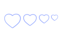 Heart shaped Valentine's Day cookie cutter