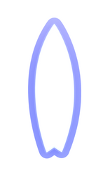 Surfboard cookie cutters, cutter set