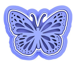 Butterfly set cookie cutter and embosser