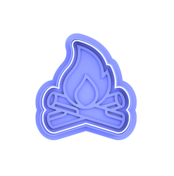 Caravan Hiking Camping cookie cutter and embosser set