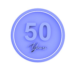 50 years anniversary or birthday cookie cutter, fondant embosser