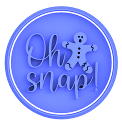 Oh Snap! Gingerbread man Christmas cutter and embosser