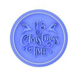 It's Christmas Time cookie cutter and embosser