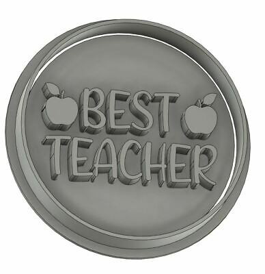 Best teacher apple cookie cutter and embosser