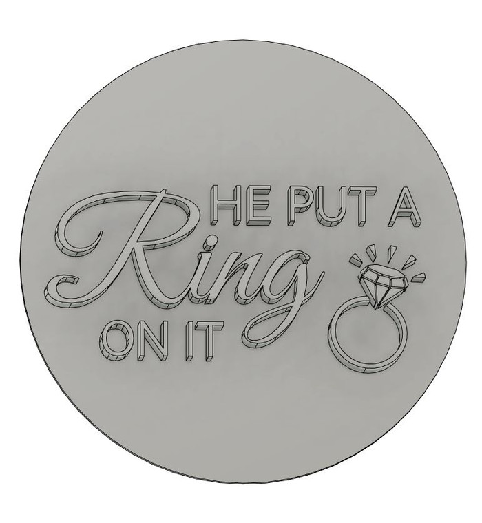 He put a ring on it, cutter and embosser, 3D Printed