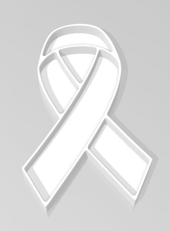 Ribbon cookie cutter and embosser, 3D Printed