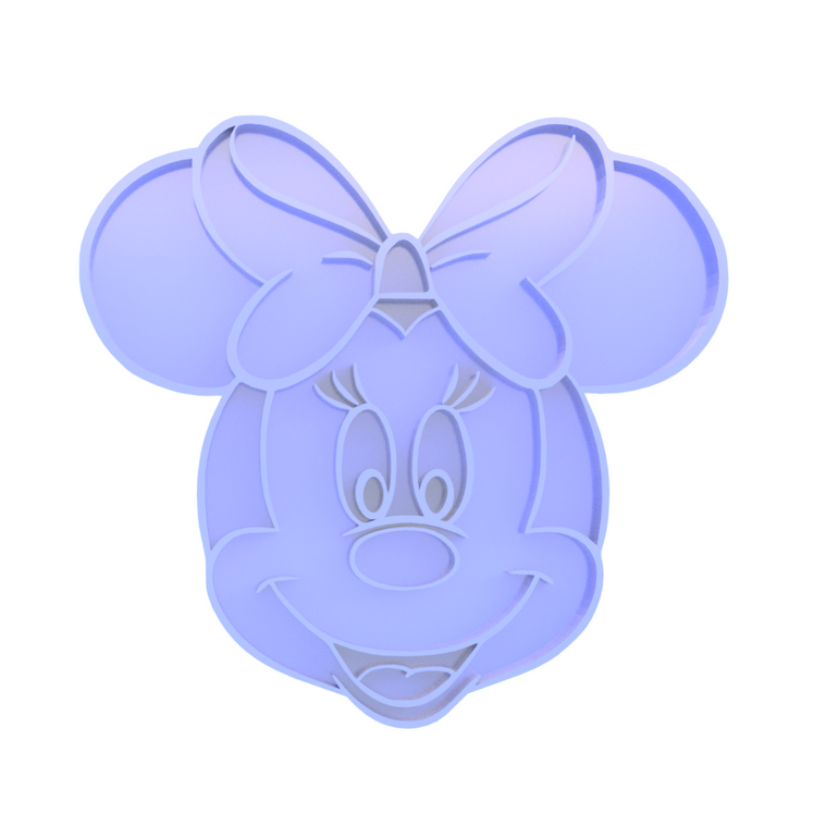 Minnie Mouse cookie cutter and embosser, stamp