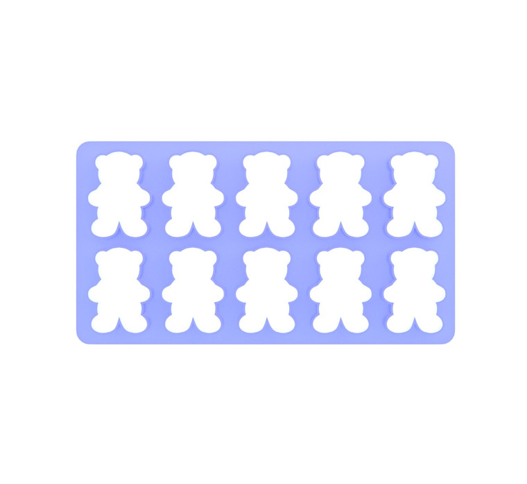 small teddy cutter, 10 multi miniature teddies cookie cutters