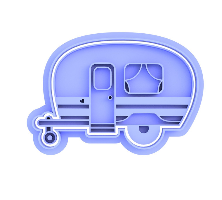 Caravan cookie cutter, Camping, RV, cookie stamp